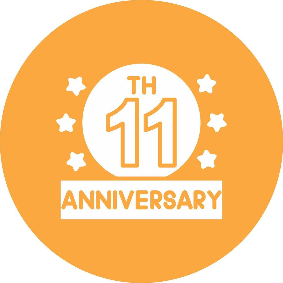 11th Artistic UI Symbol vector