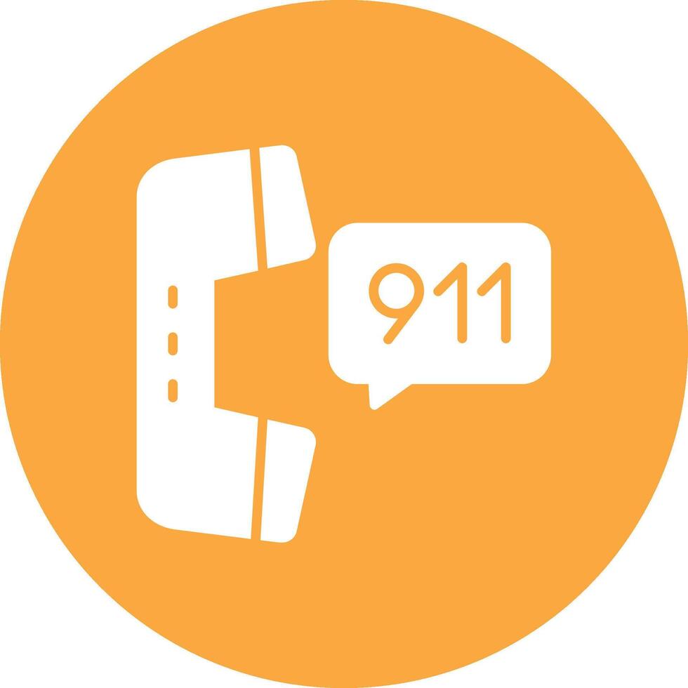 911 Call Business Interface Asset vector