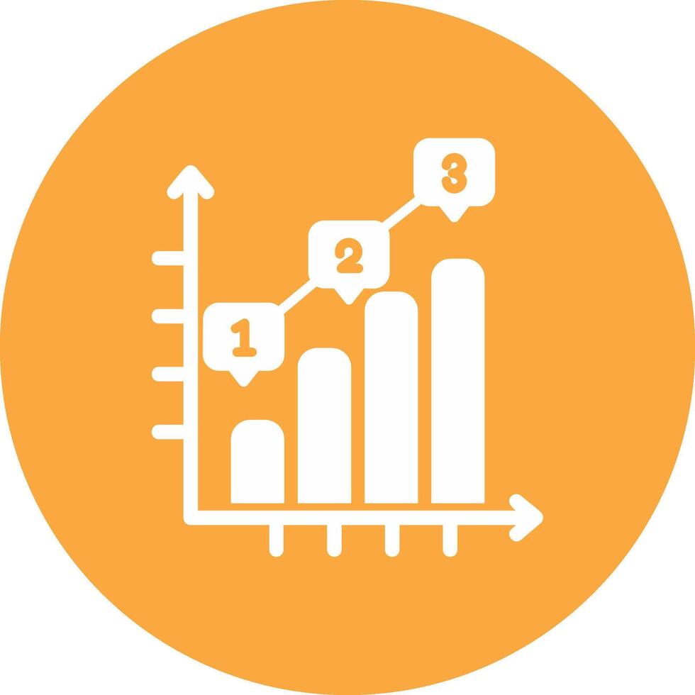 Bar Chart Interactive Display Symbol vector