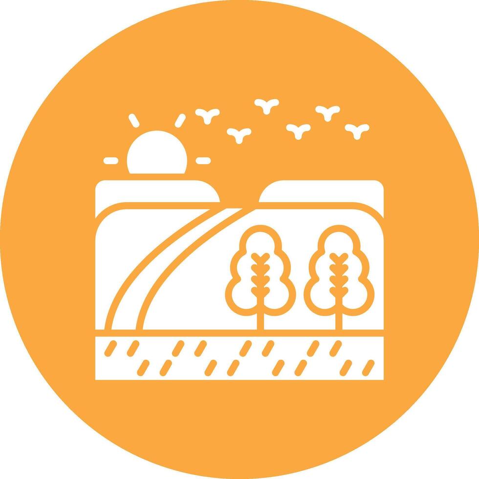 Coastal Road Stylish App Element vector