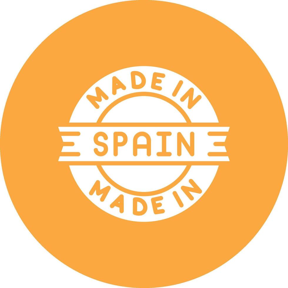 Made In Spain Bold Web Icon vector