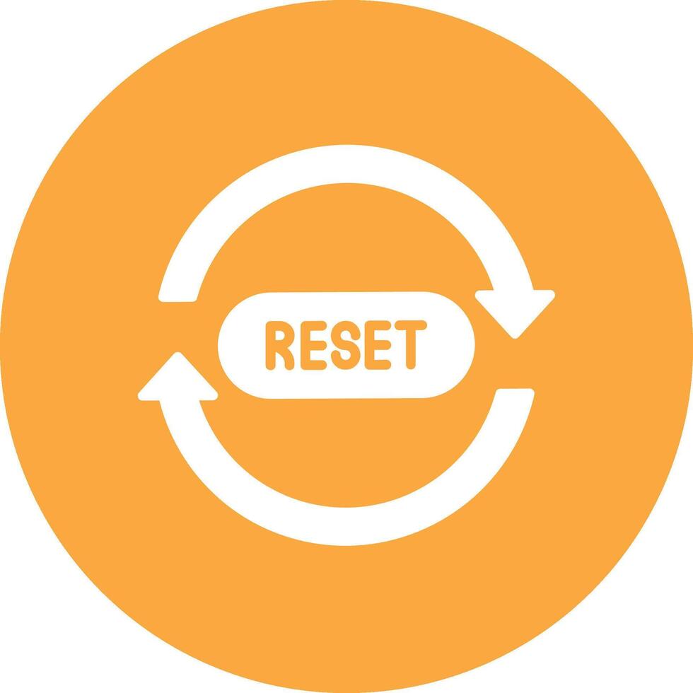 Reset Modern App Icon vector