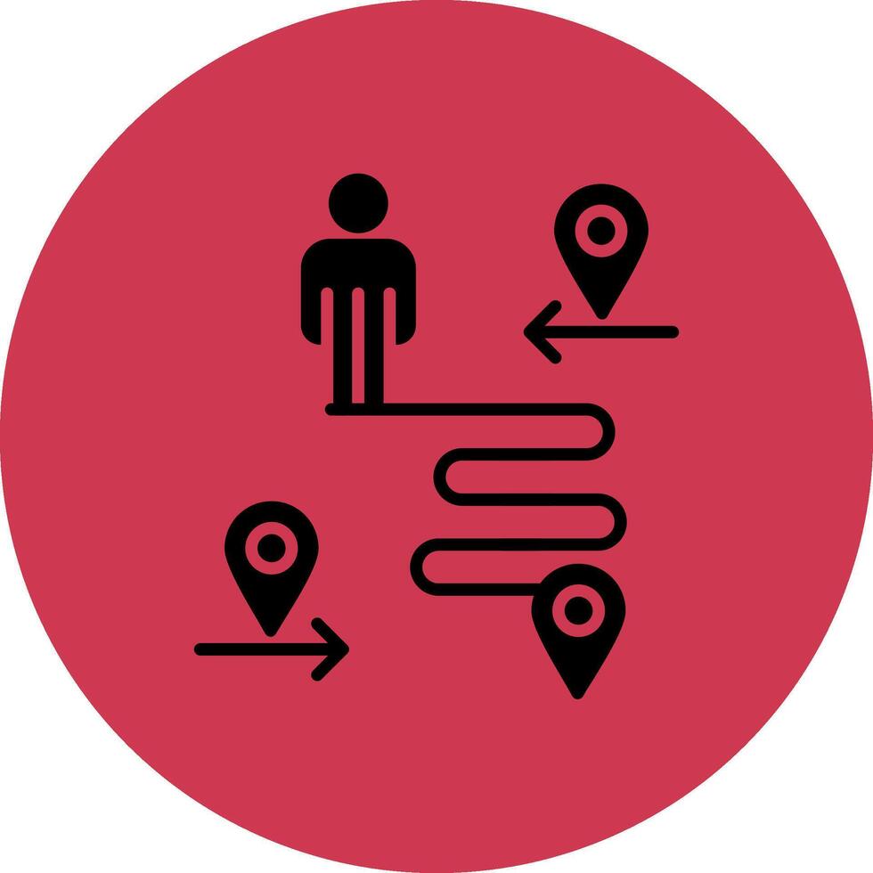 Distance Digital UI Element vector