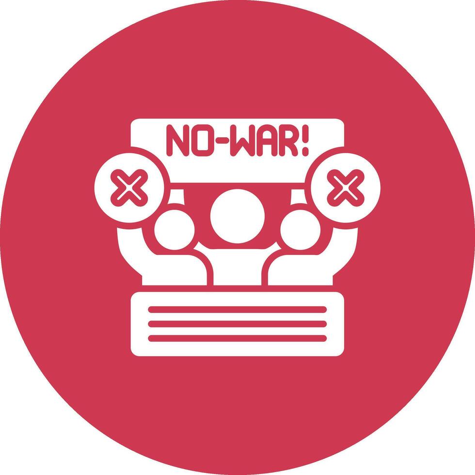 No War Mobile App Graphic vector