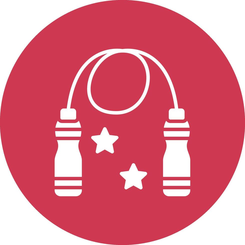 Skipping Rope Bold Web Icon vector