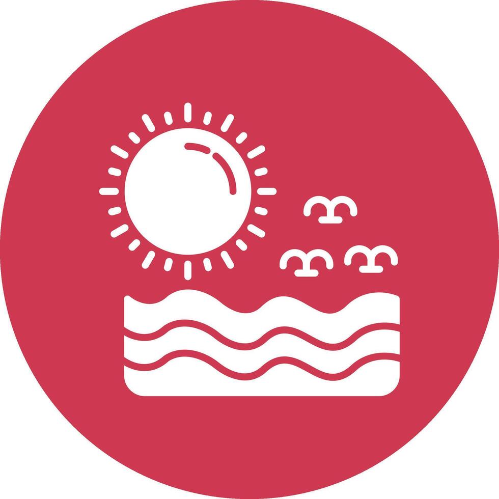Sun Modern Tech Icon vector