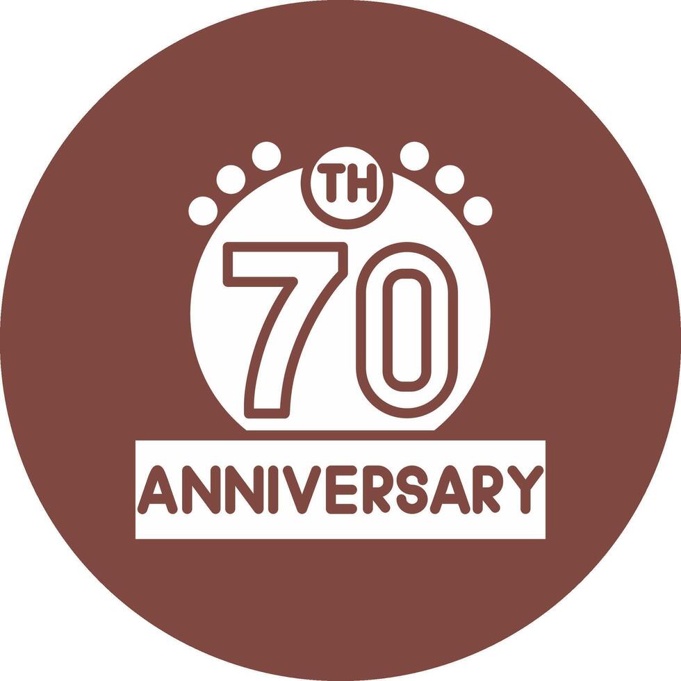 70th Wireframe Illustration vector