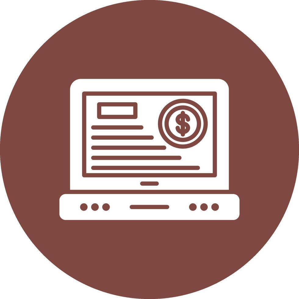 Financial Statement Interactive Icon Badge vector