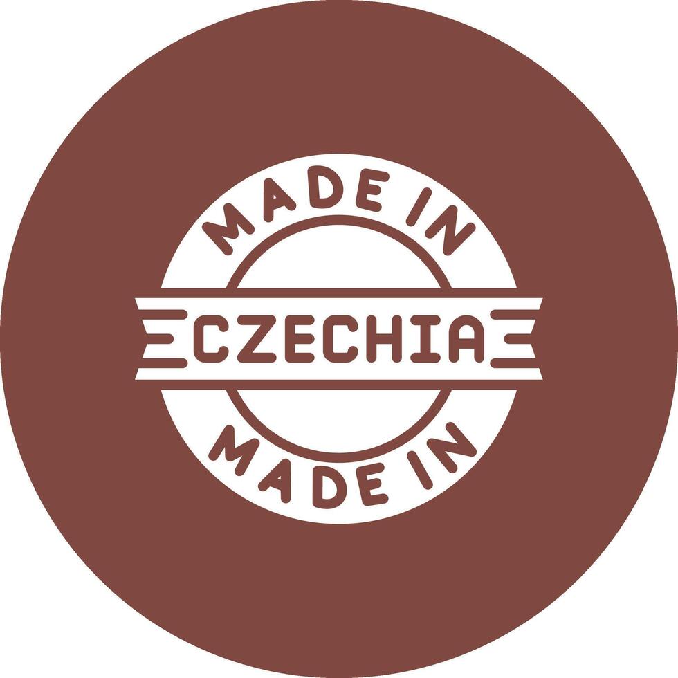 Made In Czechia Contrast Art vector