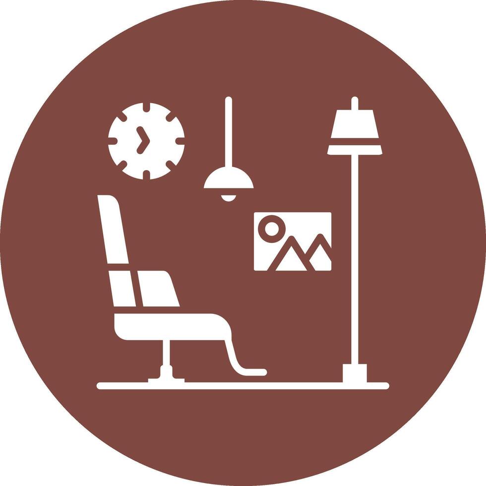Recliner Modern App Icon vector