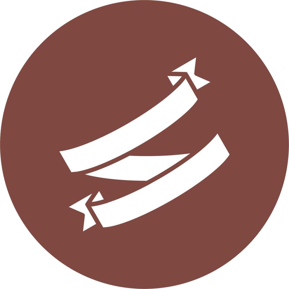 Ribbon Folds Conceptual Line Work vector