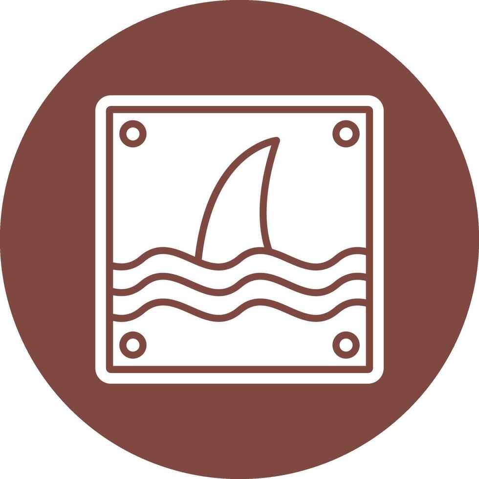 Shark Geometric Shape Symbol vector