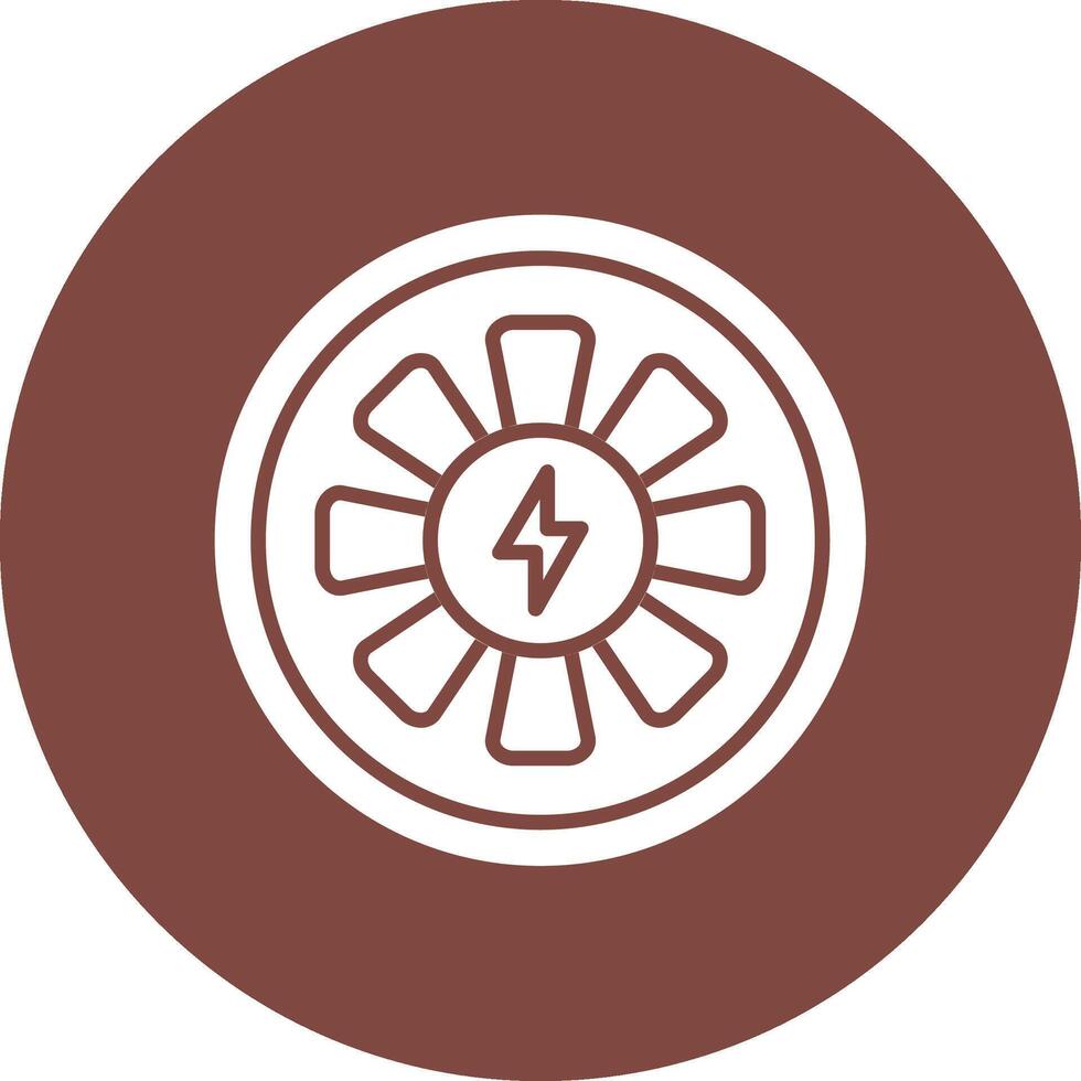 Turbine Wireframe Illustration vector