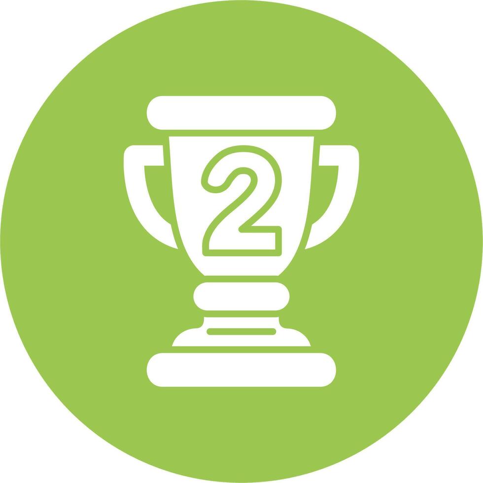 2nd Prize Outlined App Visual vector