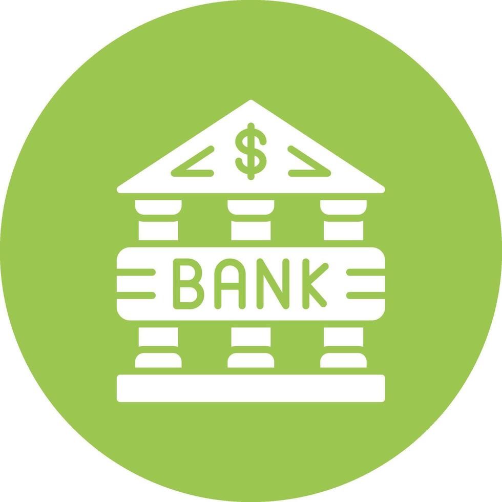 Bank Subtle Shadow Icon vector