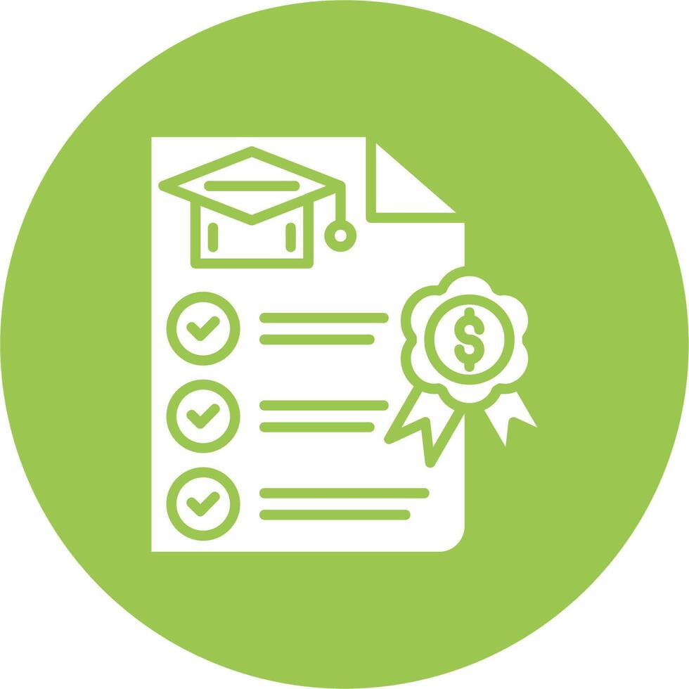 Examination Handcrafted Digital Icon vector