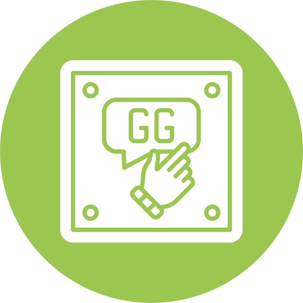 Gg Outline Graphic Design vector