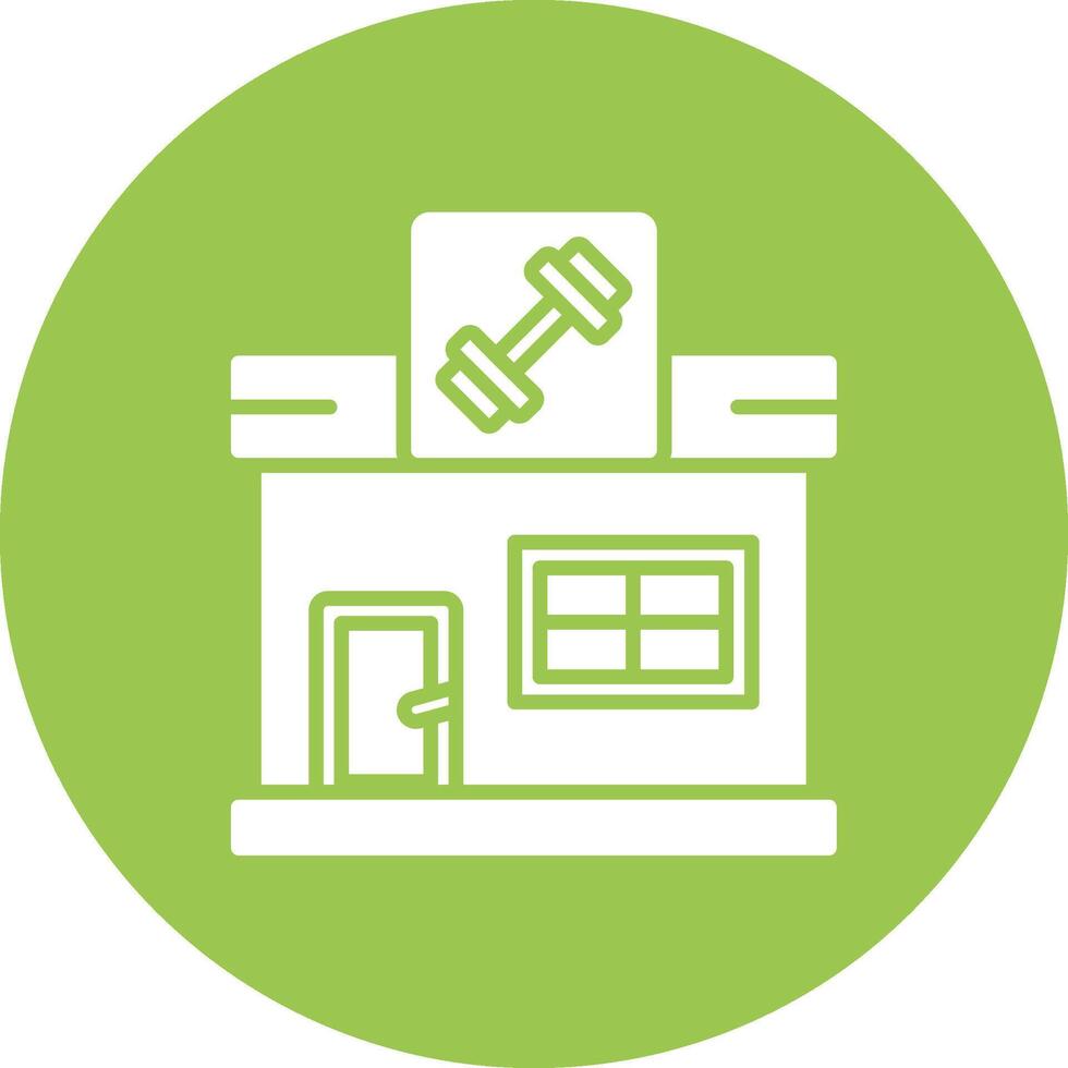 Gym Subtle Shadow Icon vector