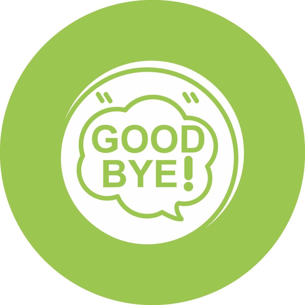 Good Bye Modern Tech Icon vector