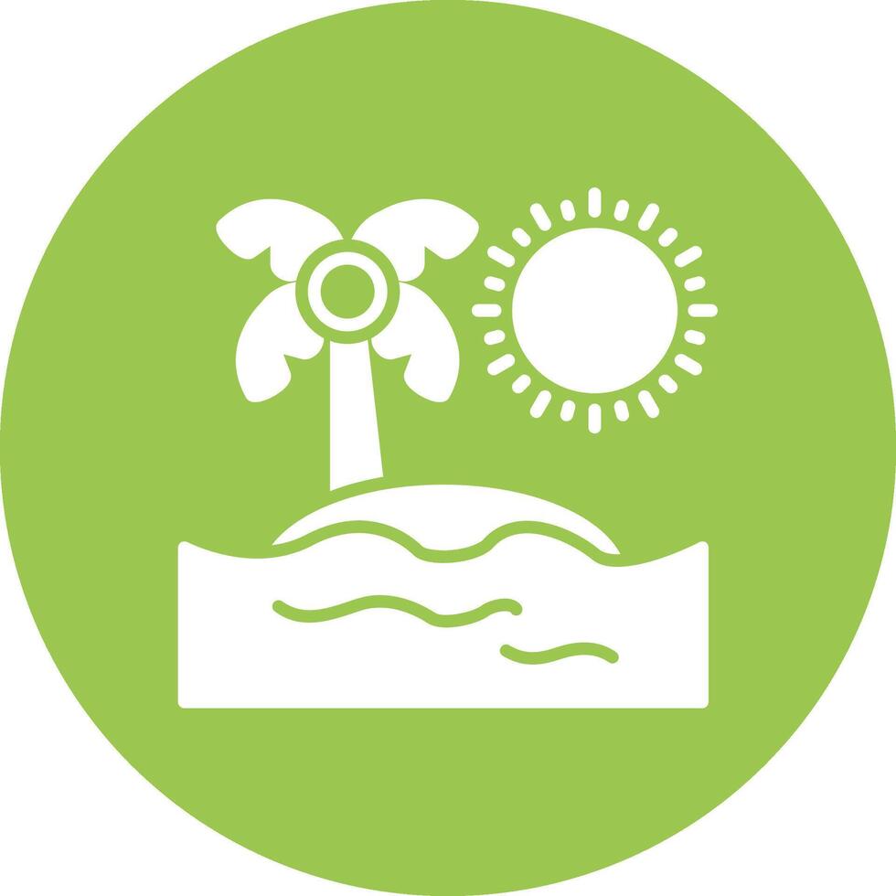 Island Mobile Ready Icon vector
