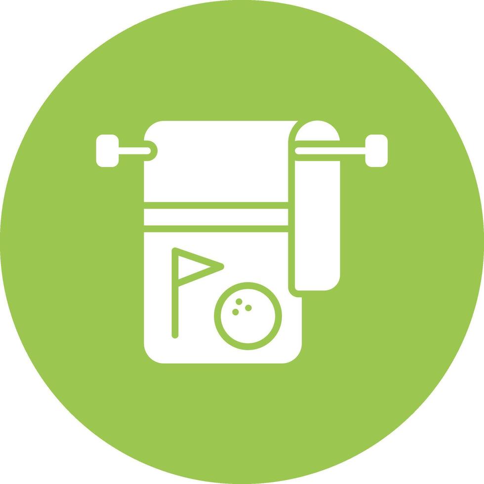 Towel Solid Fill Design vector