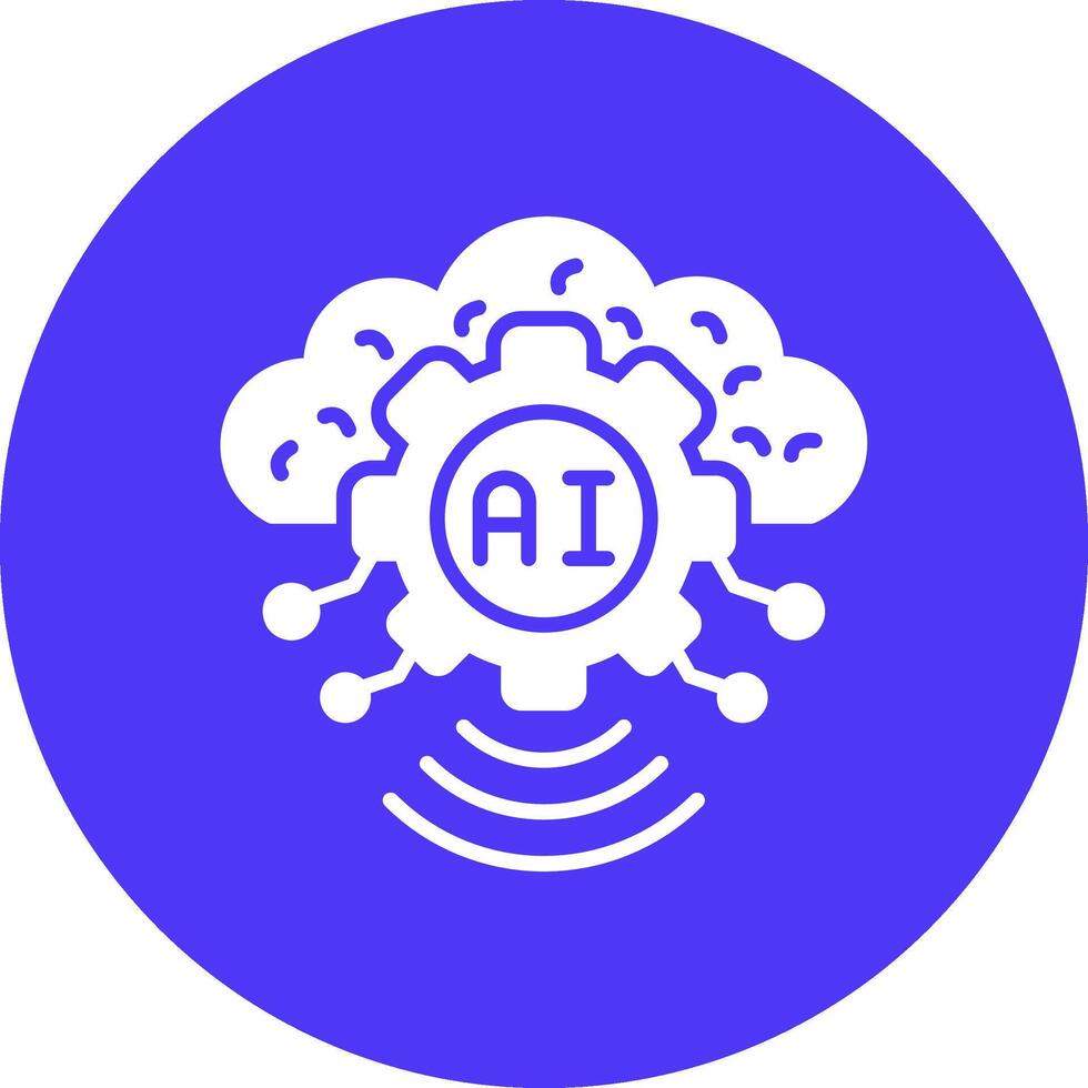 Artificial Intelligence Business Interface Asset vector