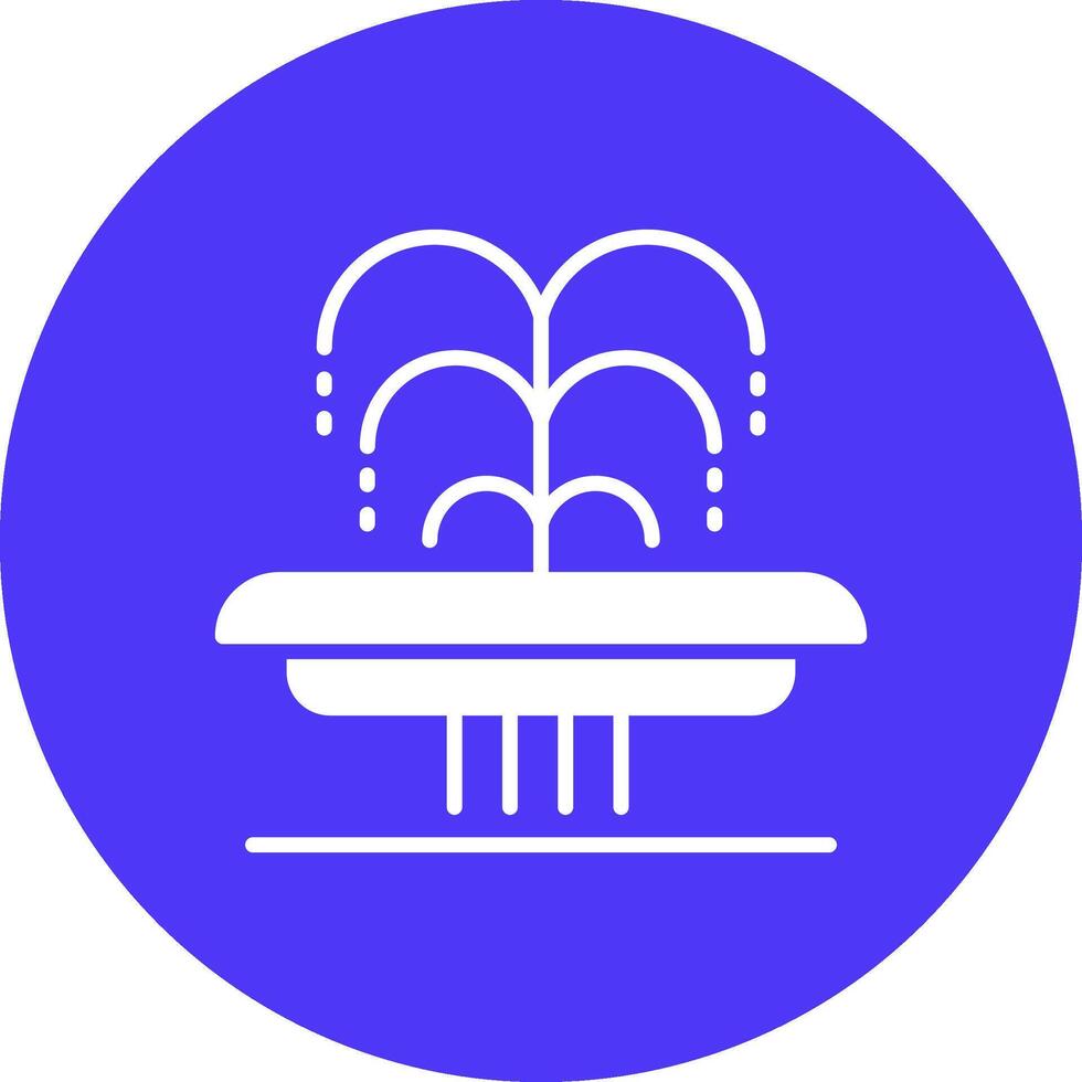 Fountain Flat Line Drawing vector