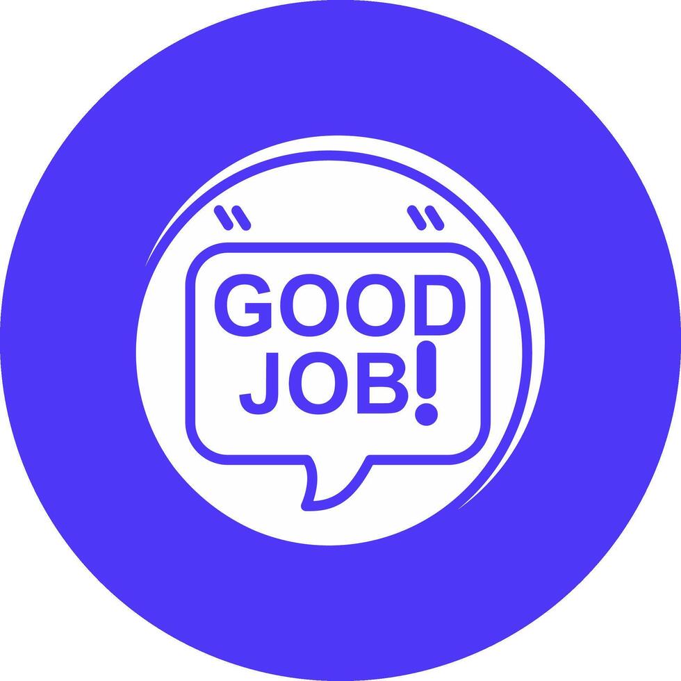 Good Job Frame Icon vector