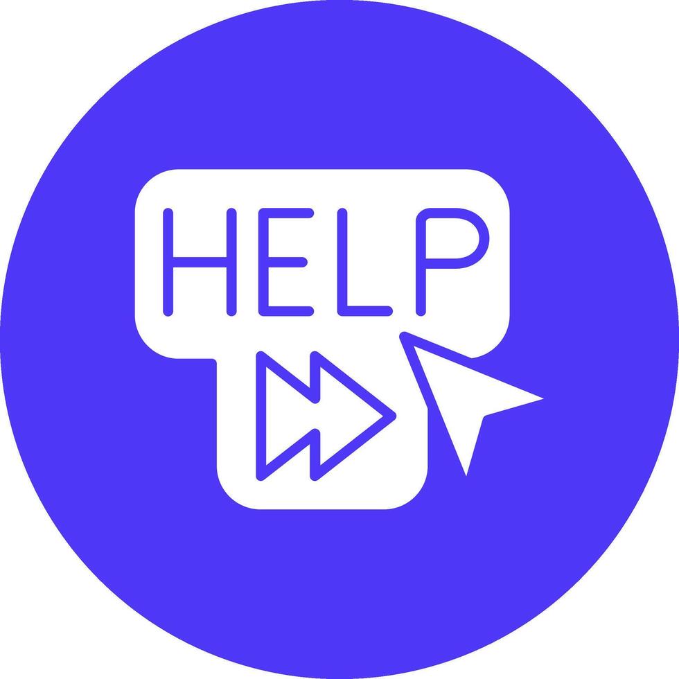 Help High Contrast Graphic vector