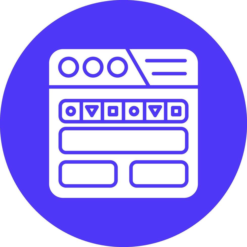 Navigation Bar 3D Styled Symbol vector