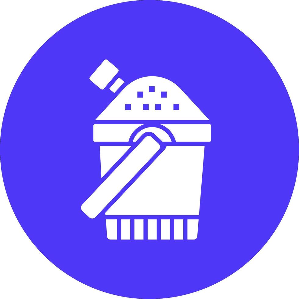 Sand Bucket Gradient Style Icon vector