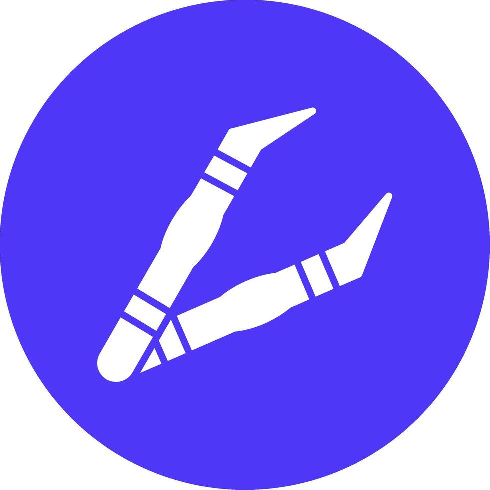 Tweezer Lined Visual Concept vector