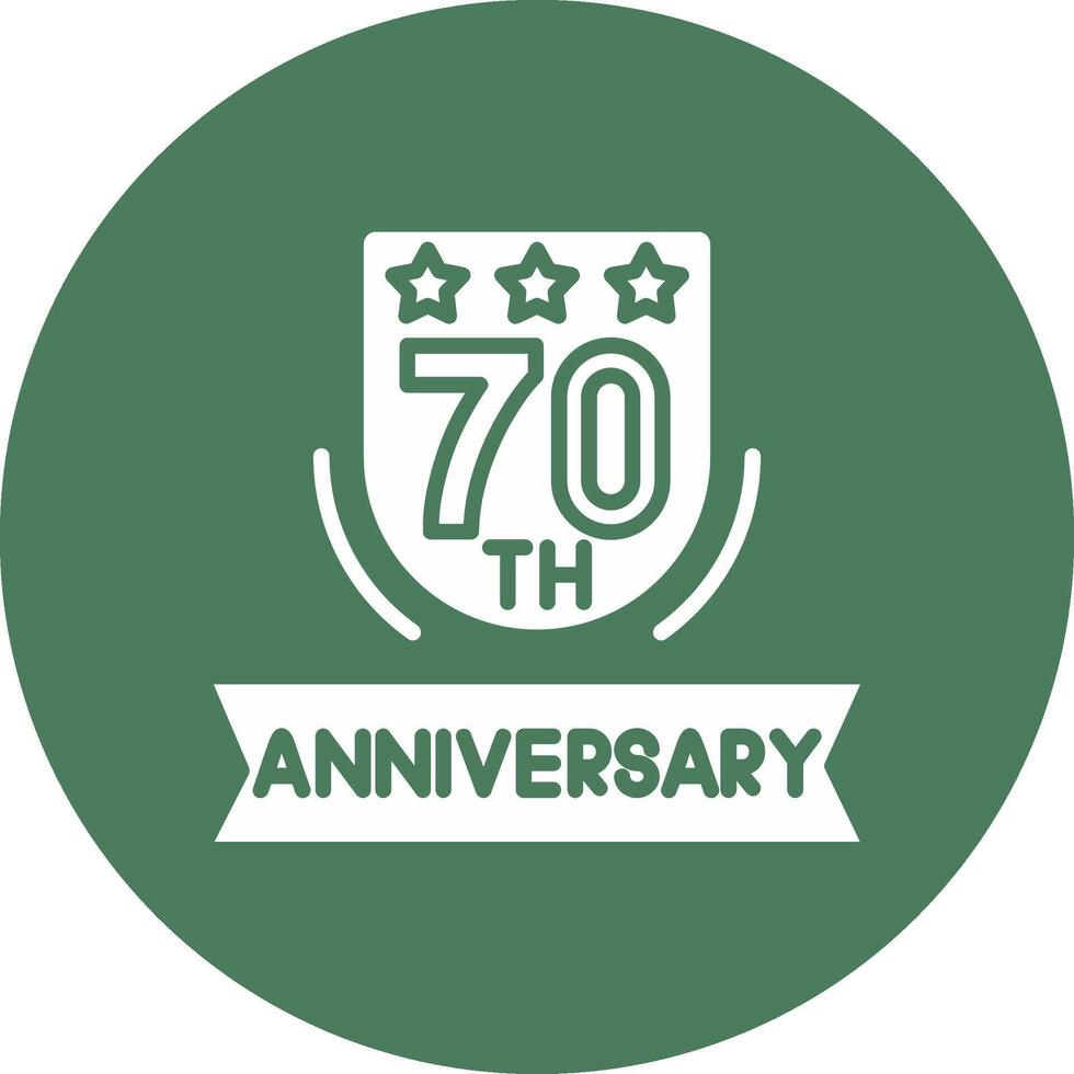 70th Modular UI Graphic vector
