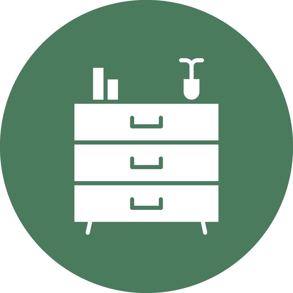 Chest Drawers Stylish App Element vector