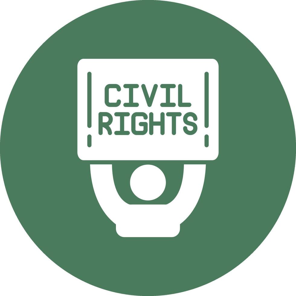 Civil Rights Responsive Icon Badge vector