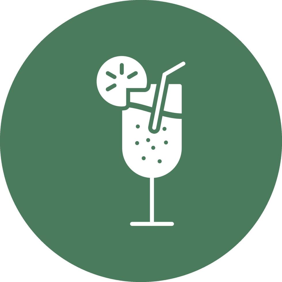 Cocktail Wireframe Illustration vector