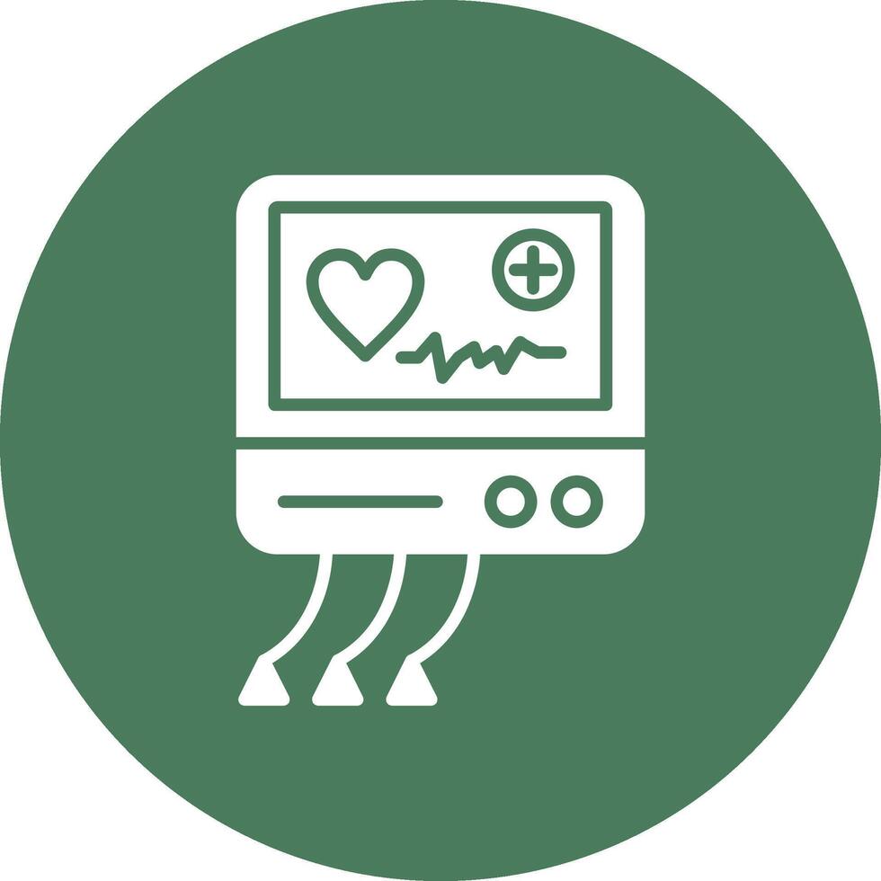 Electrocardiogram Detailed Line Sketch vector