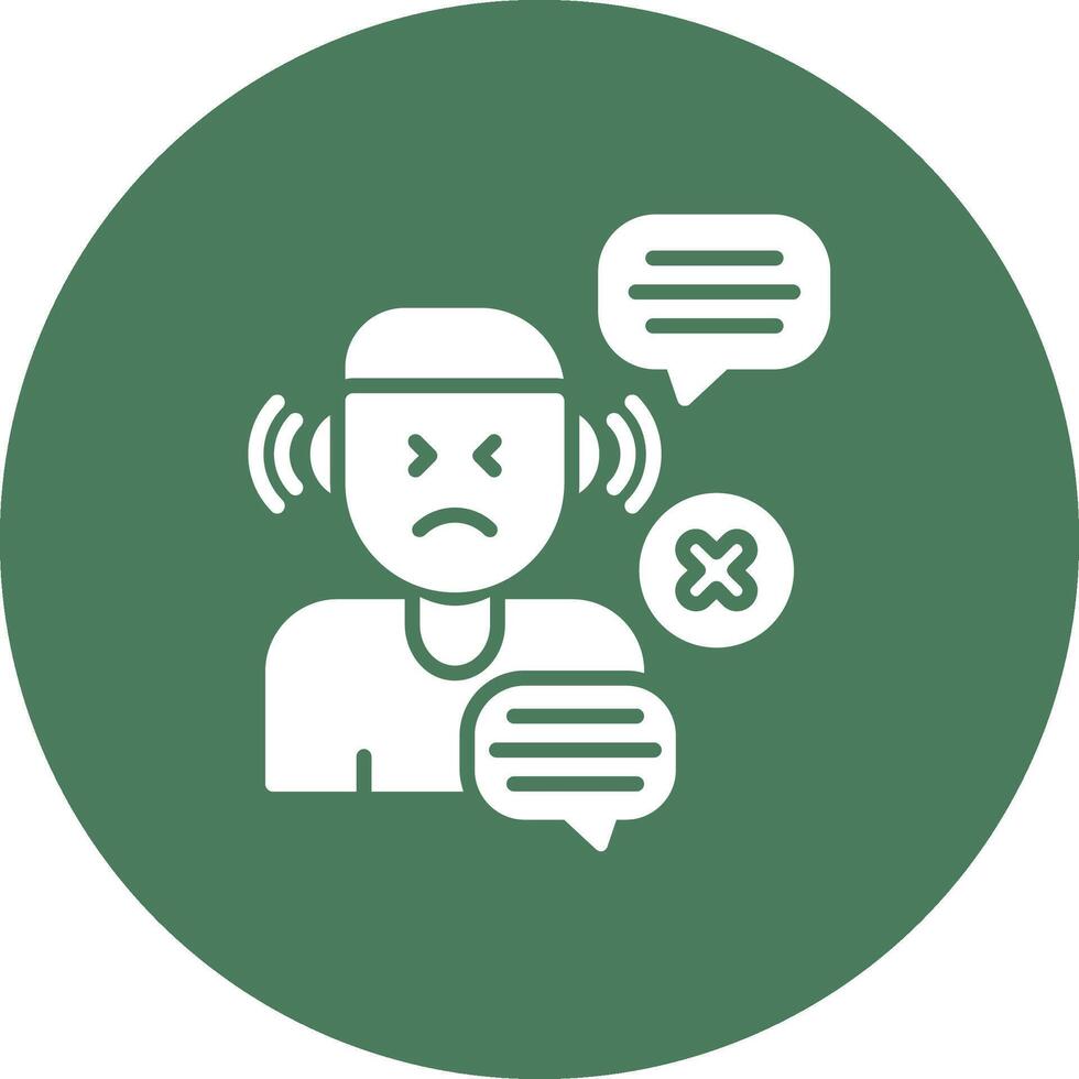 No Listen Colorful Concept Art vector