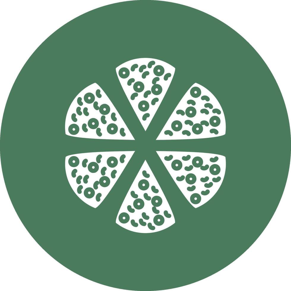 Pizza Minimal Outline Artwork vector