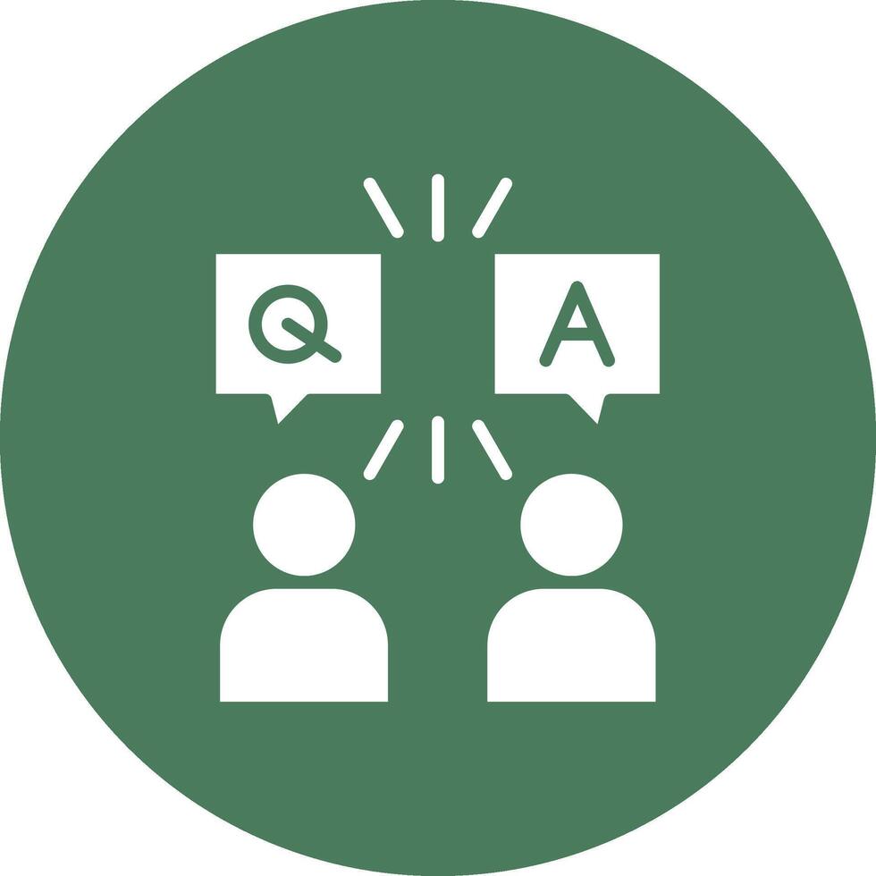 pregunta y responder vibrante ui elemento vector