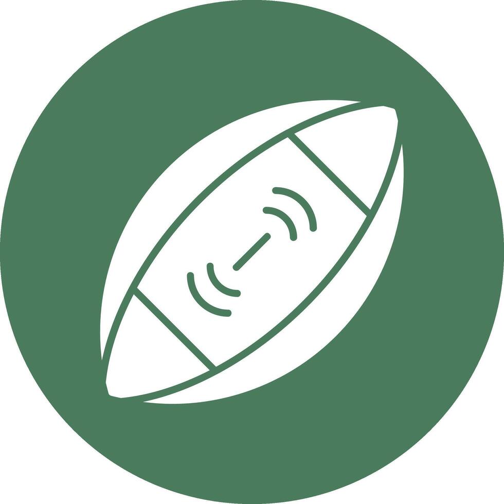 Rugby Ball Interactive Icon Badge vector