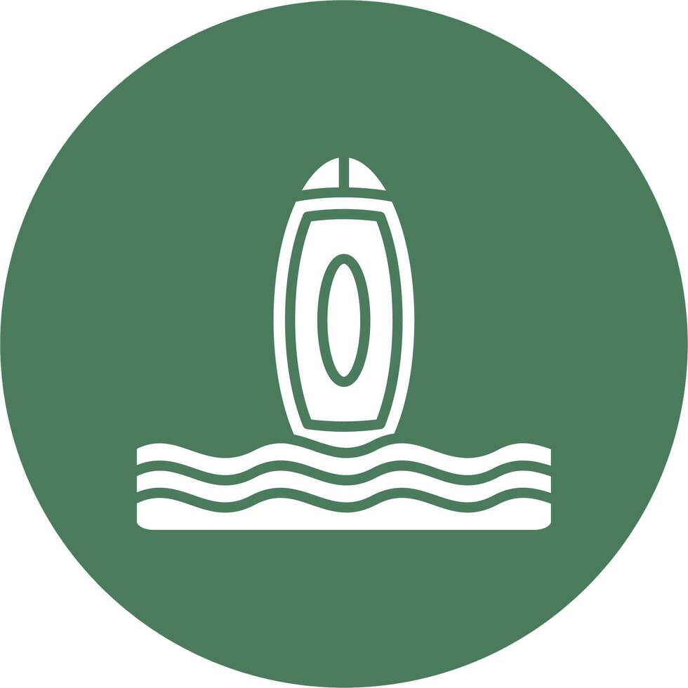 Surfboard App Style Badge vector