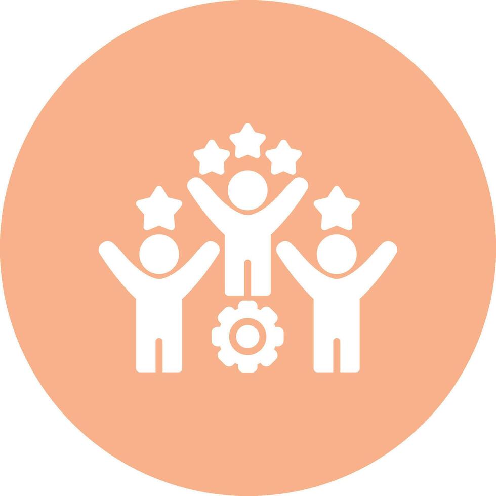 Competitive Shadowed Icon Style vector