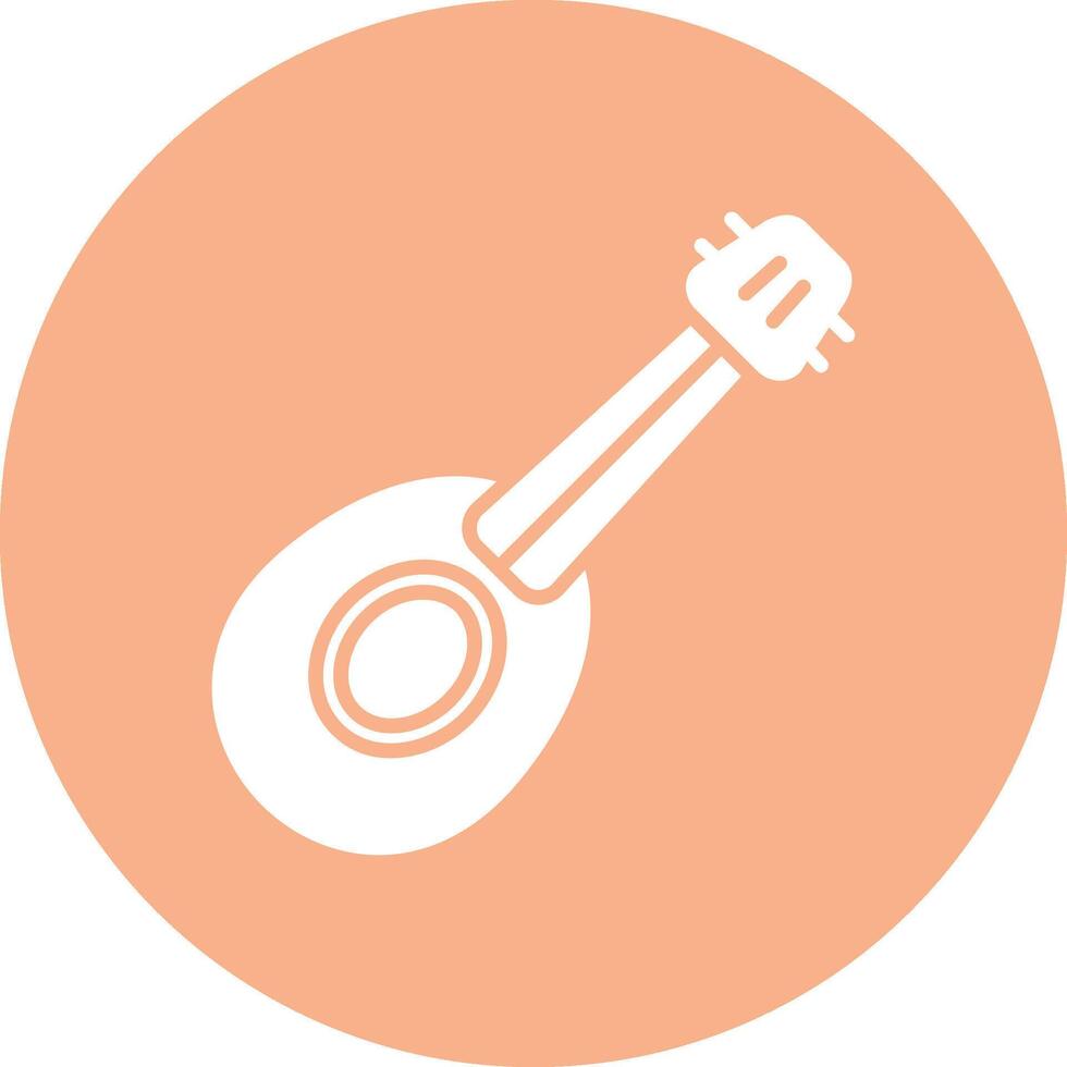 Lute 3D Line Art Piece vector