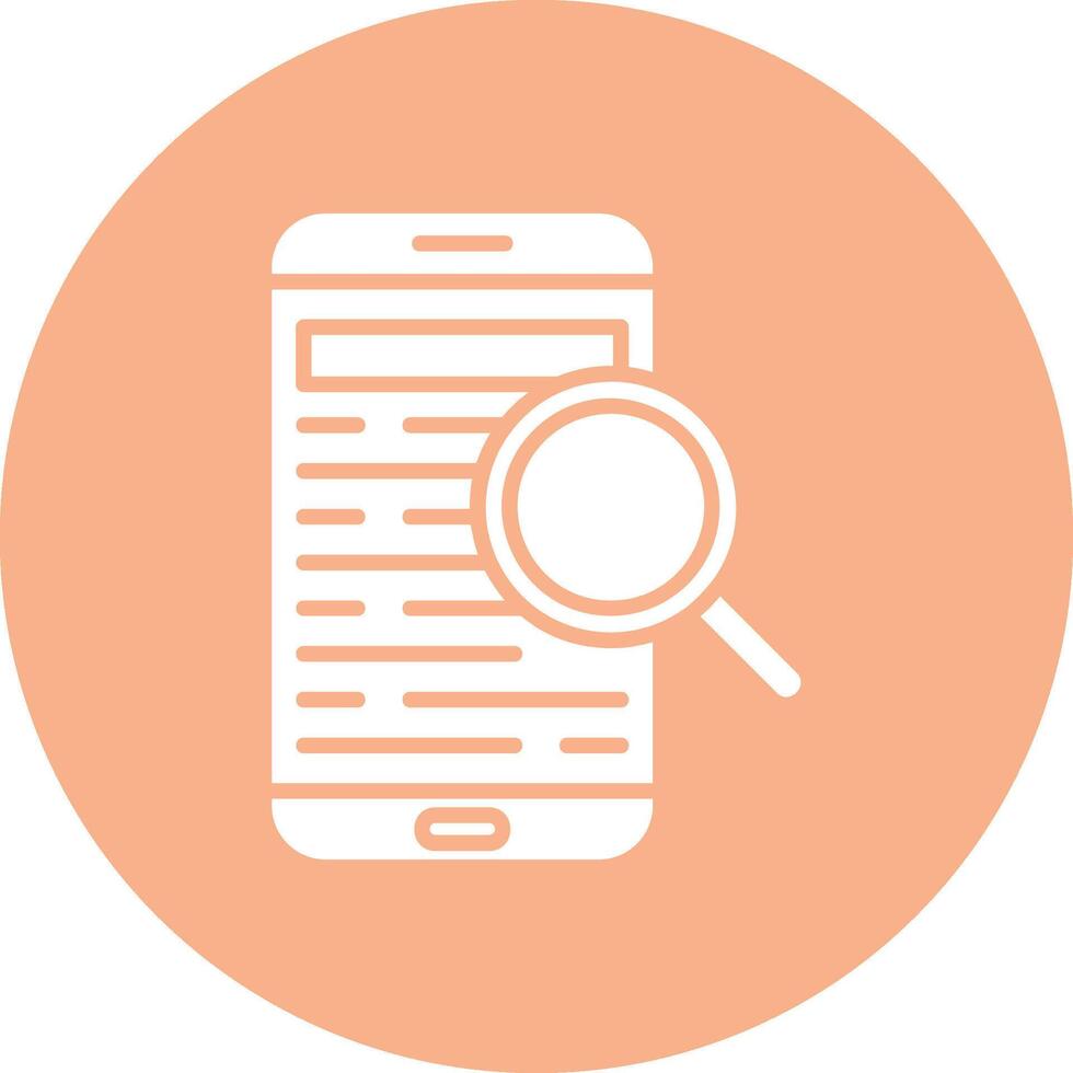 Mobile Search Interactive Display Symbol vector