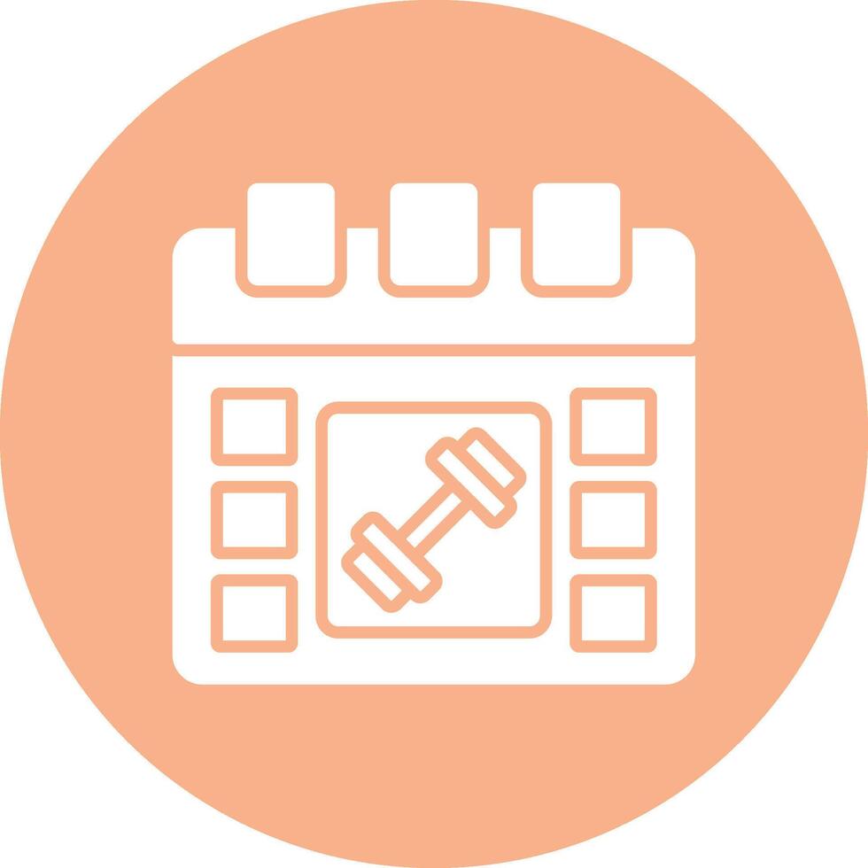 Schedule Vibrant UI Element vector