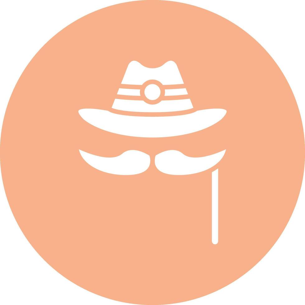Moustache Responsive Icon Badge vector