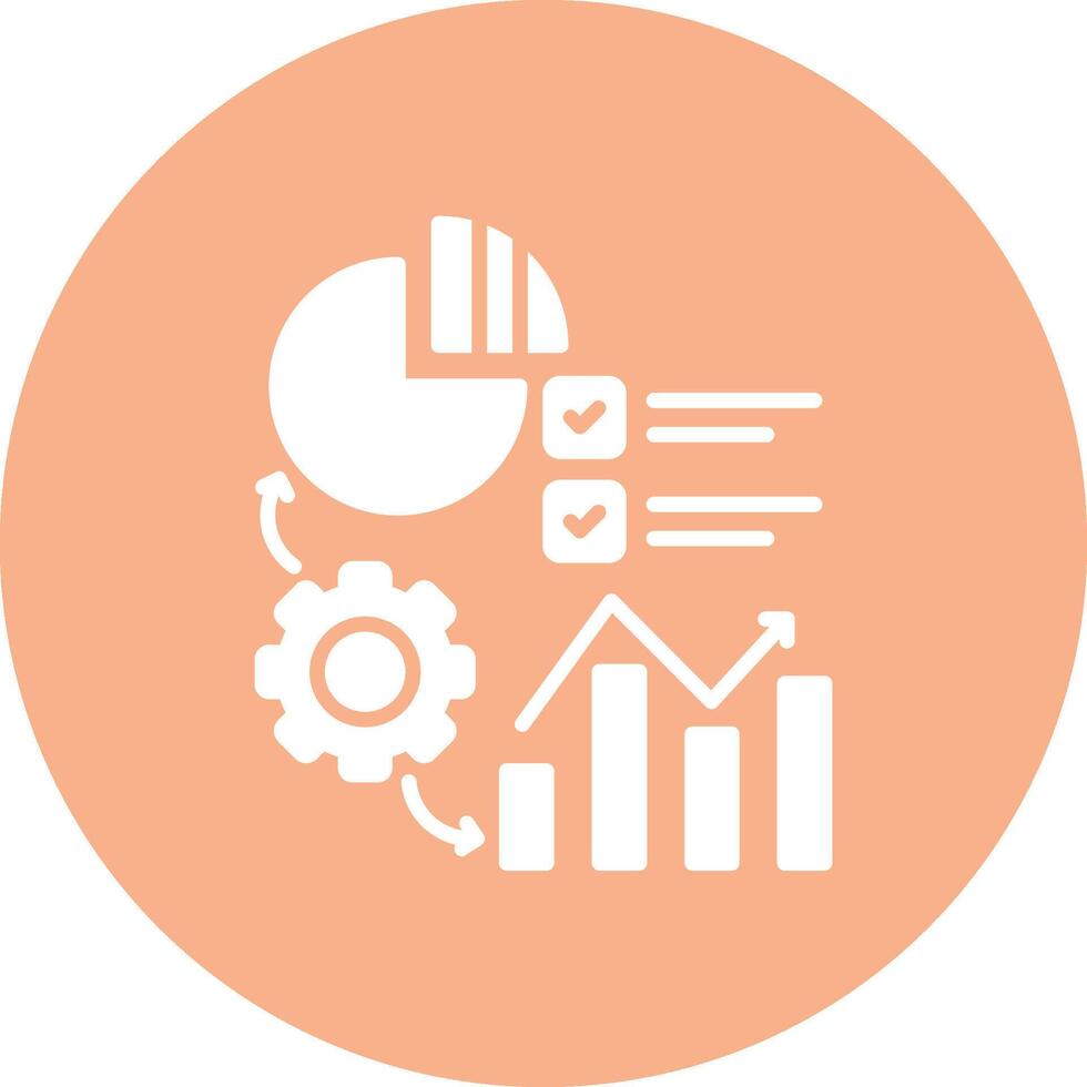 Statistics 3D Styled Symbol vector