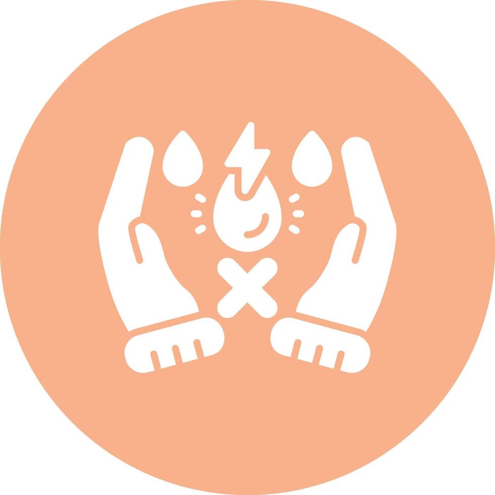 Water Scarcity Minimal Touch Graphic vector