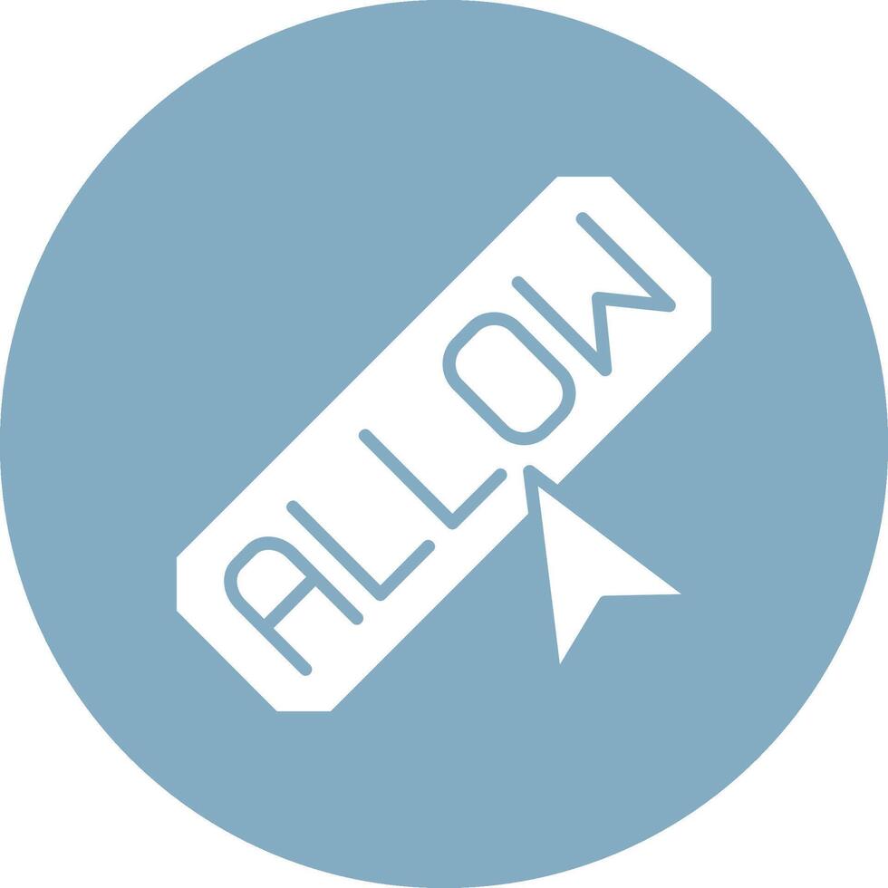 Allow Artistic UI Symbol vector